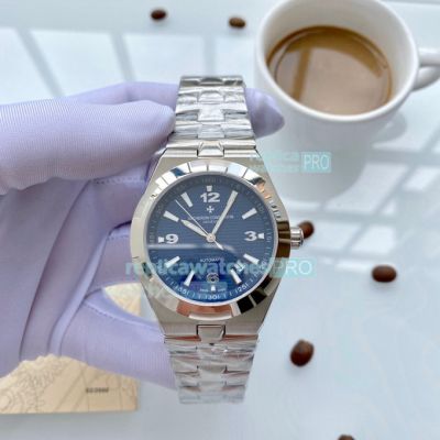 Vacheron Constantin Overseas Replica Blue Dial Stainless Steel Watch 42MM